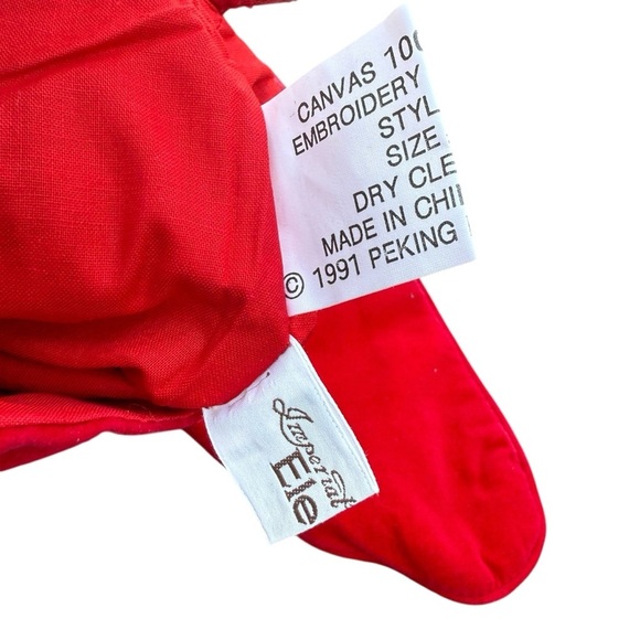 Needlepoint Stocking Christmas L Santa Smoking Imperial Elegance Peking Holly 19 - Picture 7 of 12